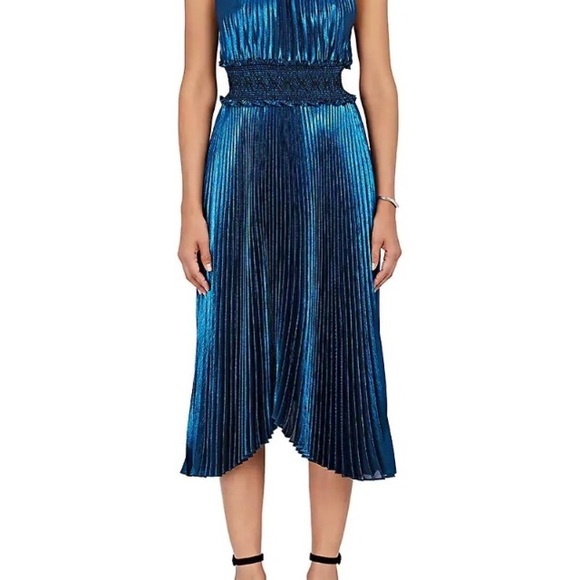 A.L.C. Dresses Alc Renzo Metallic Foil Halter Dress